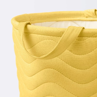 Quilted Fabric Medium Round Storage Basket - Yellow - Cloud Island™ Quilted Fabric Medium Round Storage Basket - Yellow - Cloud Island™ -Cheap Cloud Island Store GUEST 1204c095 e3d0 442b 8edf 410f57dad397