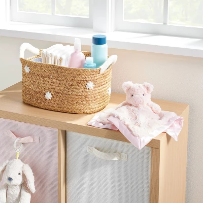 Braided Water Hyacinth with Tufted Embroidery Diaper Caddy Basket - Cloud Island™ Braided Water Hyacinth With Tufted Embroidery Diaper Caddy Basket - Cloud Island™ -Cheap Cloud Island Store GUEST 219e6581 1a82 4ee3 9ccc 0ea7648a57e2