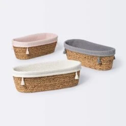 Natural Weave Oval Storage Bin With Waffle Weave Liner - Cloud Island™ -Cheap Cloud Island Store GUEST 290cd034 f4d7 4299 823d 2ffe34079b0e