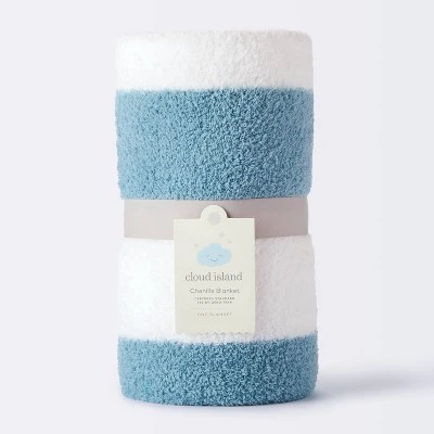 Chenille Stripe Baby Blanket - Blue and White Stripe - Cloud Island™ Chenille Stripe Baby Blanket - Blue And White Stripe - Cloud Island™ -Cheap Cloud Island Store GUEST 33394f1a 0743 4a98 82f3 beeaf085474c