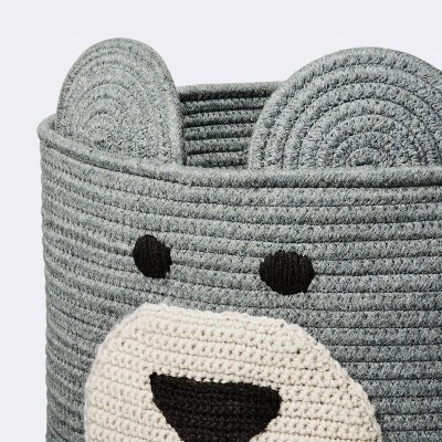 Decorative Basket - Cloud Island™ XL Coiled Bear Face Gray Decorative Basket - Cloud Island™ XL Coiled Bear Face Gray -Cheap Cloud Island Store GUEST 34f11f87 065a 48fa 83a5 49035bcb6e7e