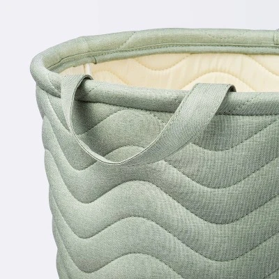 Quilted Fabric Large Round Storage Basket - Green - Cloud Island™ Quilted Fabric Large Round Storage Basket - Green - Cloud Island™ -Cheap Cloud Island Store GUEST 35d346f0 847a 4b00 b196 a6bc39874301