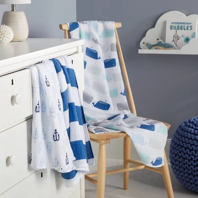 Muslin Swaddle Blankets By The Sea 3pk - Cloud Island™ Blue Muslin Swaddle Blankets By The Sea 3pk - Cloud Island™ Blue -Cheap Cloud Island Store GUEST 378e3879 99bc 4e40 8514 14df54f9f19f