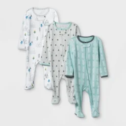 Baby Boys' 3pk Pandas Zip-Up Sleep N' Play - Cloud Island™ Heather Gray -Cheap Cloud Island Store GUEST 48a227fb 636b 4105 b7be 0ab56658b725