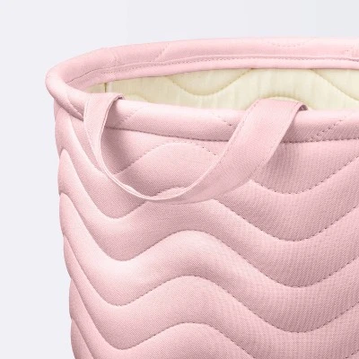 Quilted Fabric Large Round Storage Basket - Light Pink - Cloud Island™ Quilted Fabric Large Round Storage Basket - Light Pink - Cloud Island™ -Cheap Cloud Island Store GUEST 4ef6f7d7 333f 44c7 a64c 0bed3d1d08f2