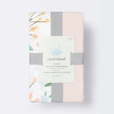 Fitted Mini Crib Sheet - Cloud Island™ - Meadow/Pink - 2pk Fitted Mini Crib Sheet - Cloud Island™ - Meadow/Pink - 2pk -Cheap Cloud Island Store GUEST 558dd145 221c 4a4a a550 d02173d8a025