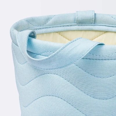 Quilted Fabric Small Round Storage Basket - Blue - Cloud Island™ Quilted Fabric Small Round Storage Basket - Blue - Cloud Island™ -Cheap Cloud Island Store GUEST 5bb89cca 004c 404a 8950 a82a84b0c984