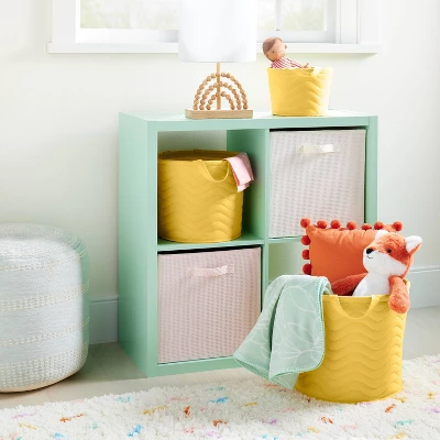 Quilted Fabric Medium Round Storage Basket - Yellow - Cloud Island™ Quilted Fabric Medium Round Storage Basket - Yellow - Cloud Island™ -Cheap Cloud Island Store GUEST 618bdc0c 9028 4b1e 9f36 a155a41e6716 1