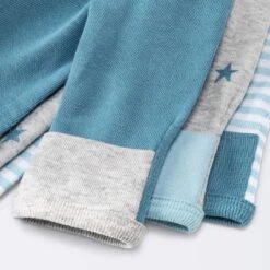 Baby Boys' 3pk Basic Romper - Cloud Island™ Sky Blue Preemie -Cheap Cloud Island Store GUEST 638ba981 3512 4a1d 8964 06832920a058