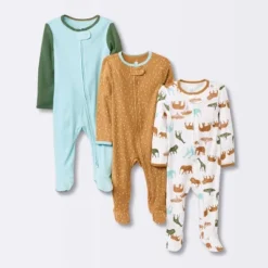 Baby Boys' 3pk Pandas Zip-Up Sleep N' Play - Cloud Island™ Heather Gray -Cheap Cloud Island Store GUEST 6cf747a5 9f68 4370 bfce 073878019764