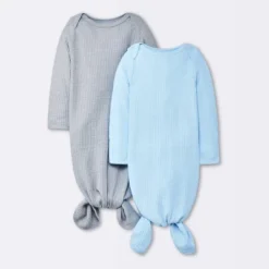 Baby Boys' 2pk Basic Waffle Gowns - Cloud Island™ Gray -Cheap Cloud Island Store GUEST 7afd9ffd 3142 4a22 b333 a3b1d9b40993