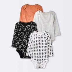 Baby 4pk Basic Orchard Fox Long Sleeve Bodysuit - Cloud Island™ Cream -Cheap Cloud Island Store GUEST 8556988e fb9b 4f0c 8cab 4377a4182a43