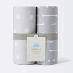 Flannel Swaddle Baby Blankets - Gray Arrows And Dots - 2pk - Cloud Island™ -Cheap Cloud Island Store GUEST 9b6b1c43 3b3f 46ed ab75 85ac8db825d9