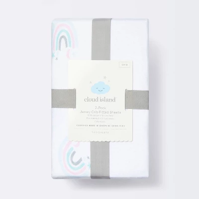 Fitted Jersey Crib Sheet Love To Dream - Rainbows/White - 2pk - Cloud Island™ Fitted Jersey Crib Sheet Love To Dream - Rainbows/White - 2pk - Cloud Island™ -Cheap Cloud Island Store GUEST ad54df26 b06f 422d bd80 725c7fd189f1