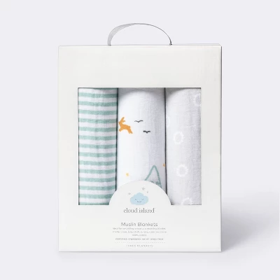 Muslin Swaddle Blankets Adventure - Cloud Island™ Blue 3pk Muslin Swaddle Blankets Adventure - Cloud Island™ Blue 3pk -Cheap Cloud Island Store GUEST ae1cb089 c191 4ef5 8c23 1033caa59dc0
