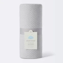 Seed Stitch Sweater Knit Baby Blanket - Gray - Cloud Island™ -Cheap Cloud Island Store GUEST c46d3a9f a0d1 49c9 b801 2273bc1e5d10