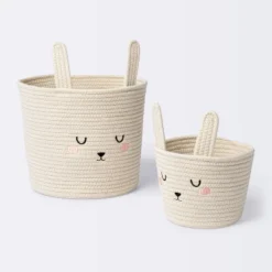 Coiled Rope Forest Animal Medium Round Storage Basket - Rabbit - Cloud Island™ -Cheap Cloud Island Store GUEST c93a41de 0032 48a6 9605 f8e891eac77f