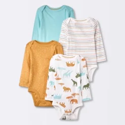 Baby 4pk Safari Animals Long Sleeve Bodysuit - Cloud Island™ 3 Baby 4pk Safari Animals Long Sleeve Bodysuit - Cloud Island™ -Cheap Cloud Island Store GUEST c9e61651 f9b0 4189 96ab faa1c05ab83b