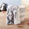 Plush Stroller Blanket Geo - Cloud Island™ Gray