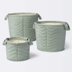 Quilted Fabric Medium Round Storage Basket - Green - Cloud Island™ 2 Quilted Fabric Medium Round Storage Basket - Green - Cloud Island™ -Cheap Cloud Island Store GUEST fe54c62f 90f2 4ff1 bc3f d731445825aa 1