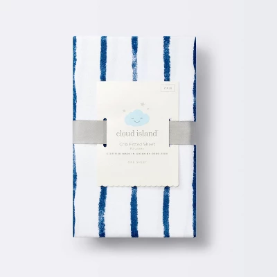 Polyester Rayon Fitted Crib Sheet - Navy Blue Vertical Stripe - Cloud Island™ Polyester Rayon Fitted Crib Sheet - Navy Blue Vertical Stripe - Cloud Island™ -Cheap Cloud Island Store GUEST ff652c2a 4b60 45d9 b82a 373f592b54e2